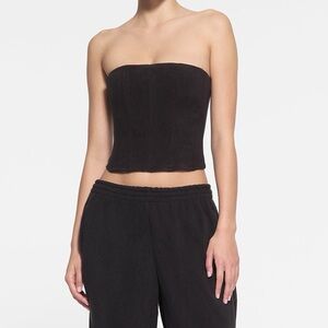 SKIMS fleece lounge corset